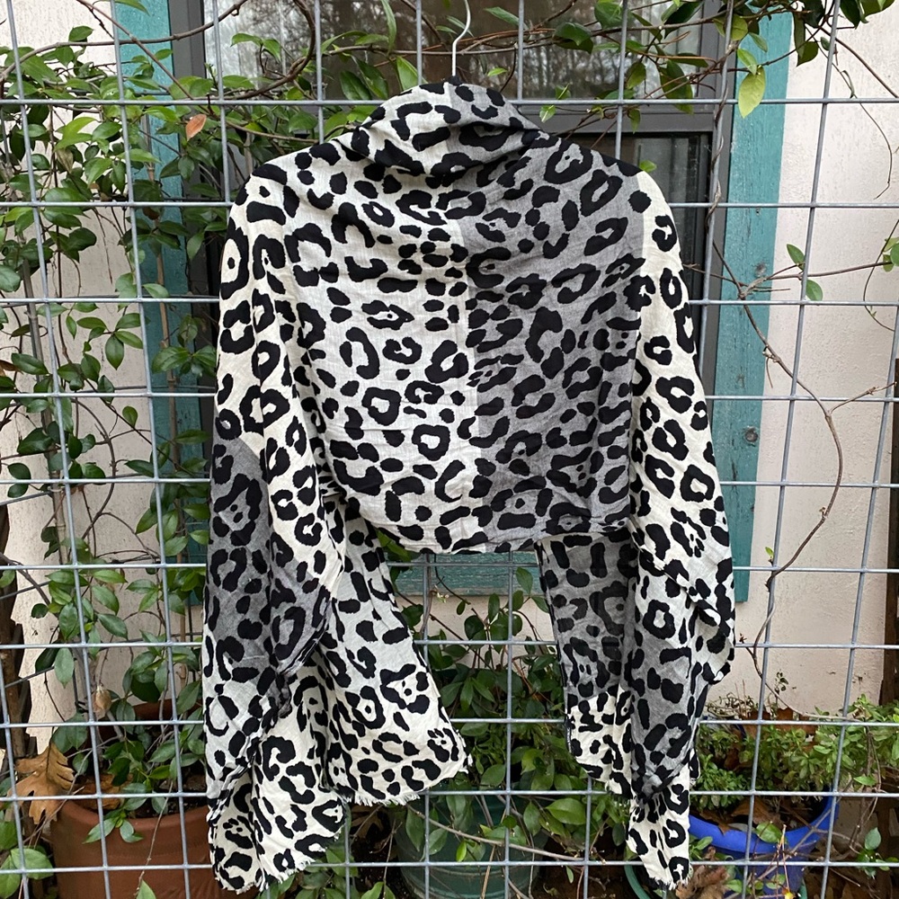 Banana Republic Leopard Print Scarf